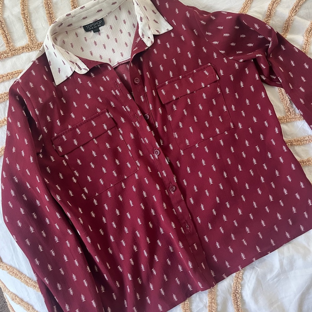 Top Shop Button-Up Shirt